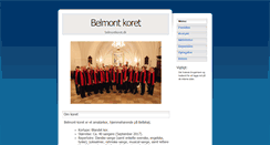 Desktop Screenshot of belmontkoret.dk